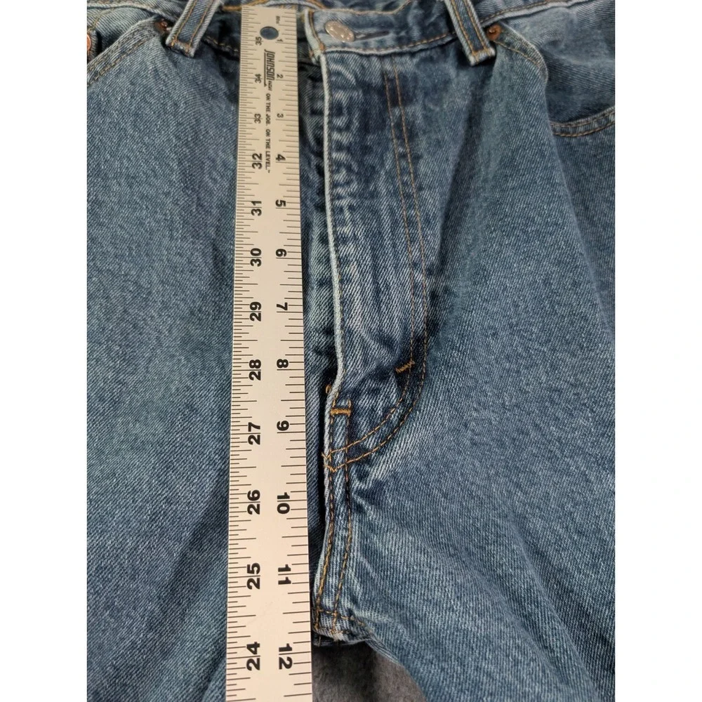 Levi's 505 Jeans Mens 38x32 Blue Denim Regular Fit Straight Leg Light Wash